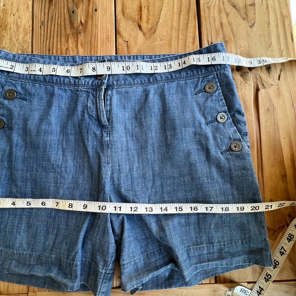 THE LIMITED Chambray tailored Bermuda Shorts size 10 - Picture 6 of 14
